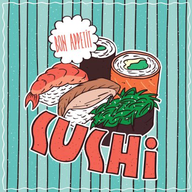 Suşi yemek poster