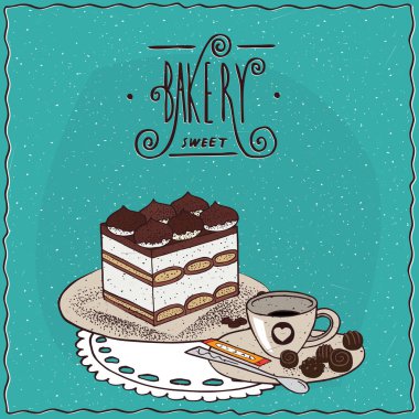 Kahve ile İtalyan tatlı tiramisu