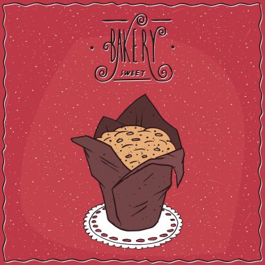 Muffin kahverengi kağıt muffin Kupası