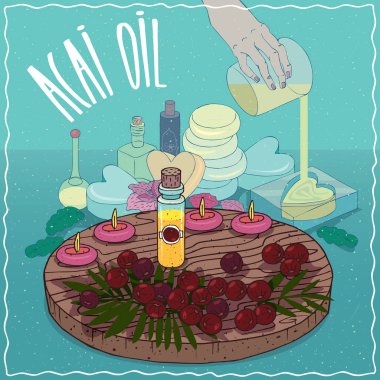 Acai yağı sabun yapımında kullanılan