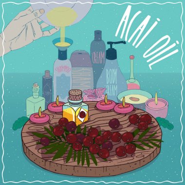 Acai yağı kozmetik yapmak için kullanılan