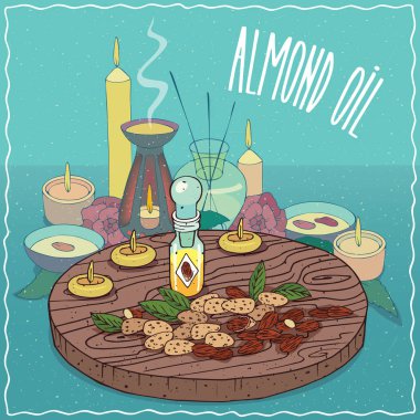 Badem yağı aromaterapi için kullanılan