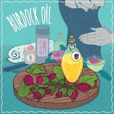 Dulavratotu yağı saç bakımı için kullanılan