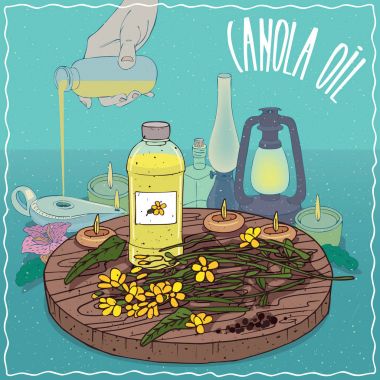 Yağ lambası için yakıt olarak kullanılan kanola yağı