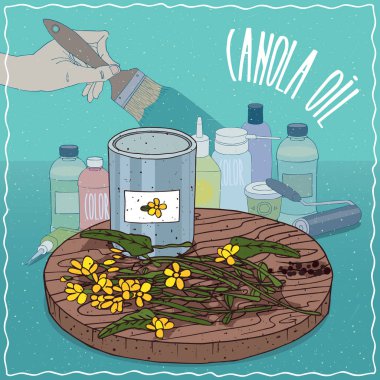 Boya üretimi için kullanılan kanola yağı