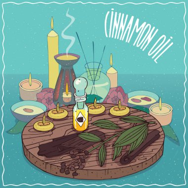 Tarçın yağı aromaterapi için kullanılan