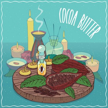 Aromaterapi için kullanılan kakao yağı yağı