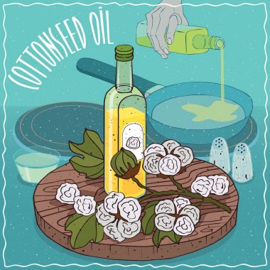 Yiyecek kızartma için kullanılan pamuk tohumu yağı