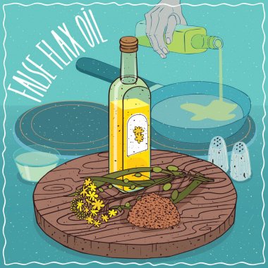 Yiyecek kızartma için kullanılan sahte keten yağı