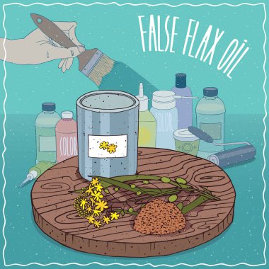 Boya üretimi için kullanılan sahte keten yağı