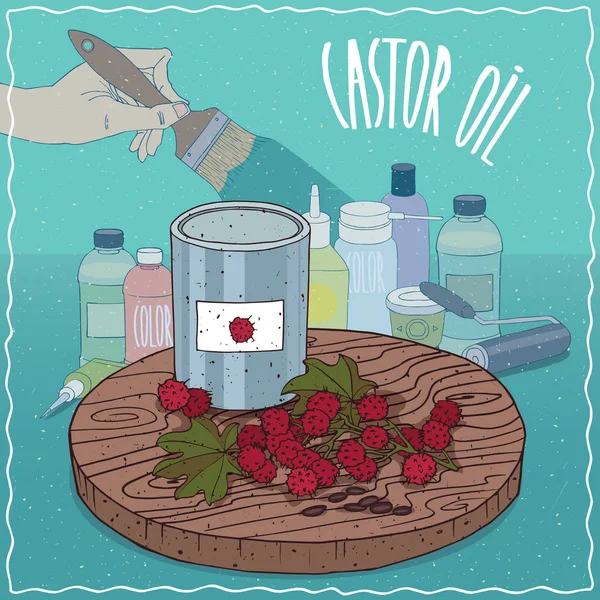 Boya üretimi için kullanılan hintyağı