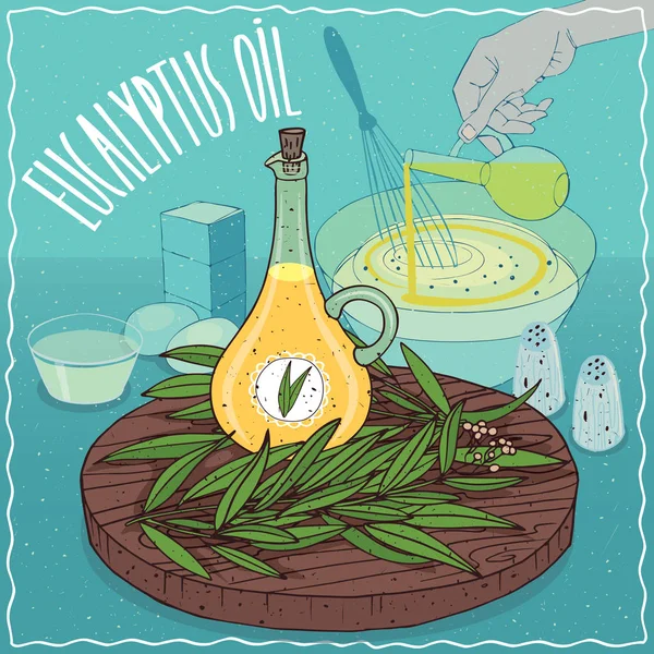 Yemek pişirmek için kullanılan okaliptüs yağı