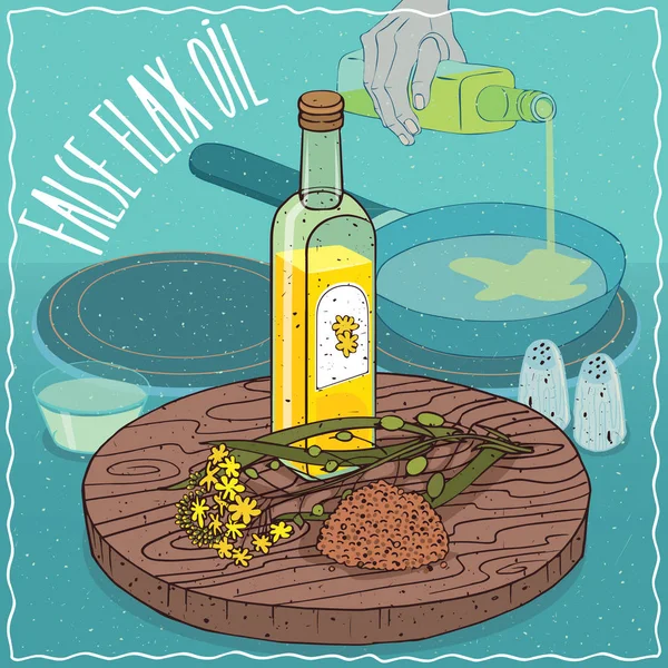 Yiyecek kızartma için kullanılan sahte keten yağı