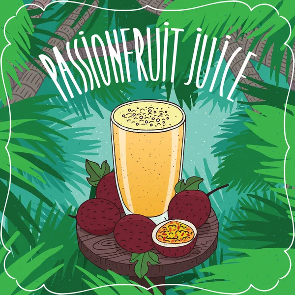 Taze tutku meyve veya passionfruit suyu