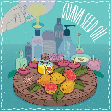 Guava tohumu yağı kozmetik yapmak için kullanılan