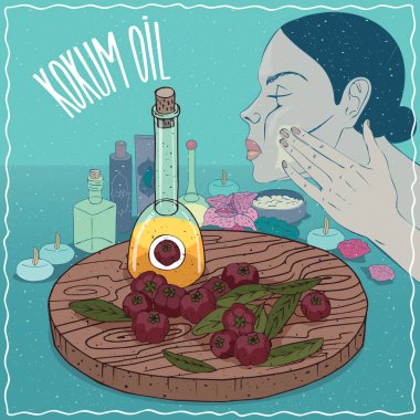 Cilt bakımı için kullanılan Kokum petrol