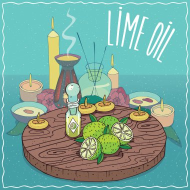 Limon yağı aromaterapi için kullanılan