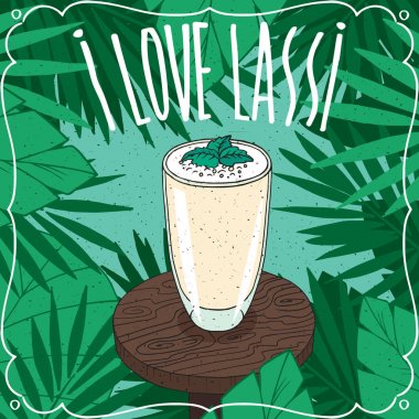 Ulusal Hint içki Lassi ahşap tablo