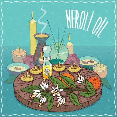 Neroli yağ aromaterapi için kullanılan