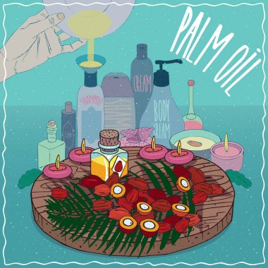 Hurma yağı kozmetik yapmak için kullanılan