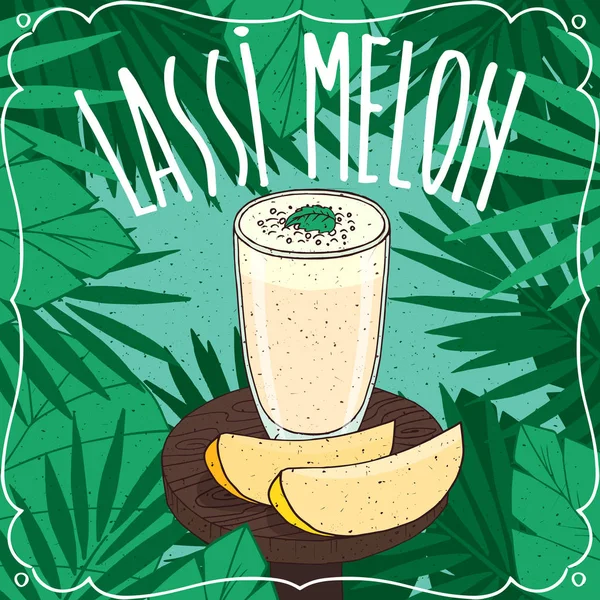 Kavun Hint içkiyle Lassi taze meyve suyu