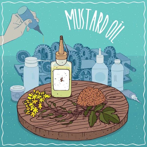 Gres yağlayıcı kullanılan hardal tohumu yağı