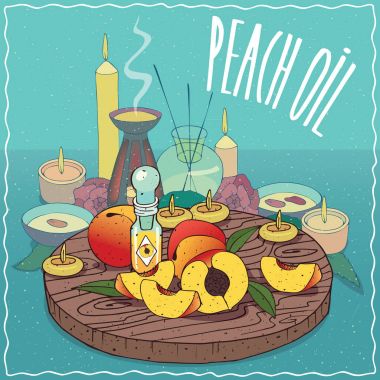 Şeftali yağı aromaterapi için kullanılan