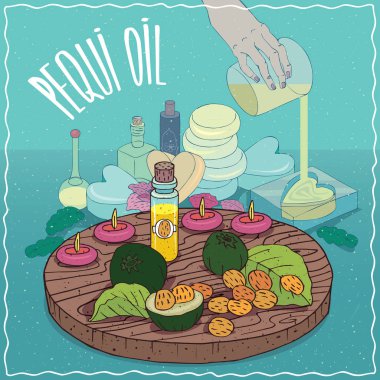 Pequi petrol sabun yapımında kullanılan