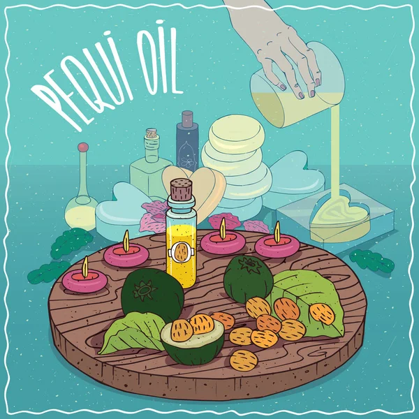 Pequi petrol sabun yapımında kullanılan