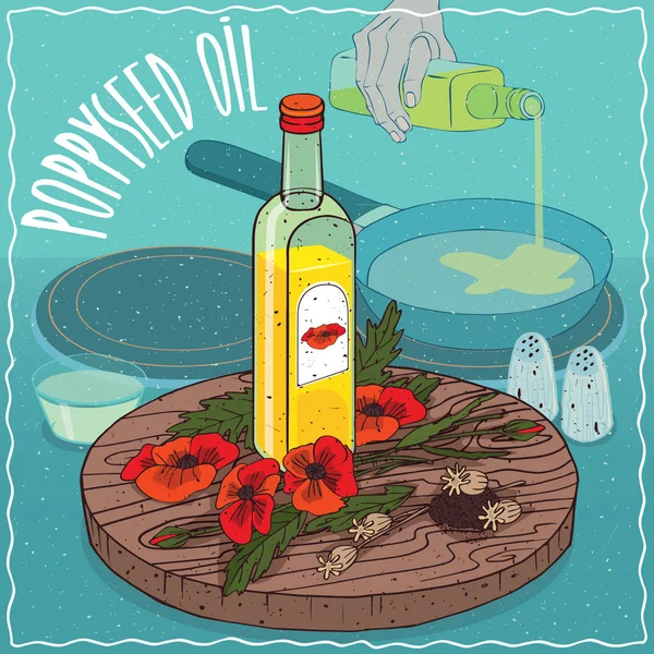 Haşhaş yağı yiyecek kızartma için kullanılan