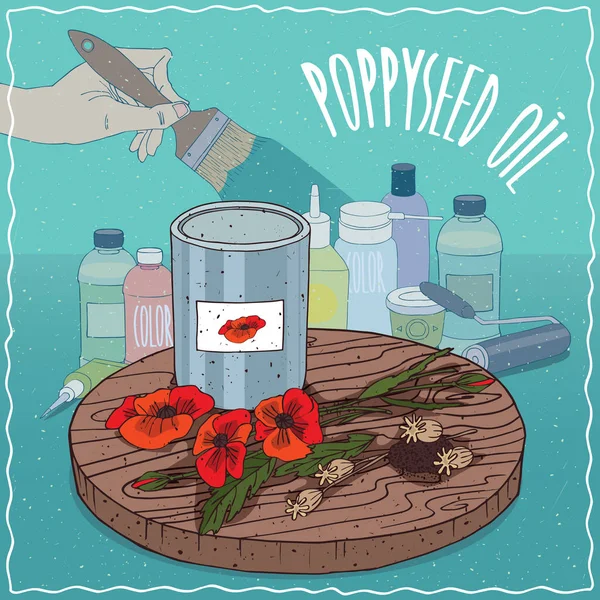 Boya üretimi için kullanılan haşhaş yağı