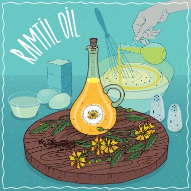 Yemek pişirmek için kullanılan ramtil yağı