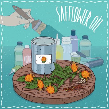 Aspir tohumu yağı boya üretimi için kullanılan