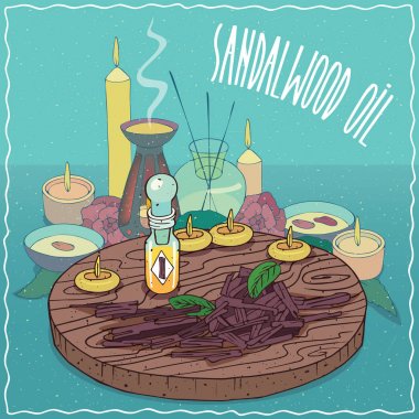 Sandal ağacı yağı aromaterapi için kullanılan