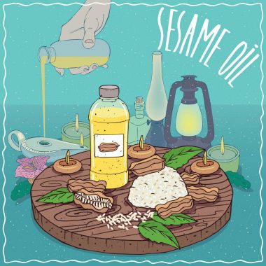 Yağ lambası için yakıt olarak kullanılan susam yağı