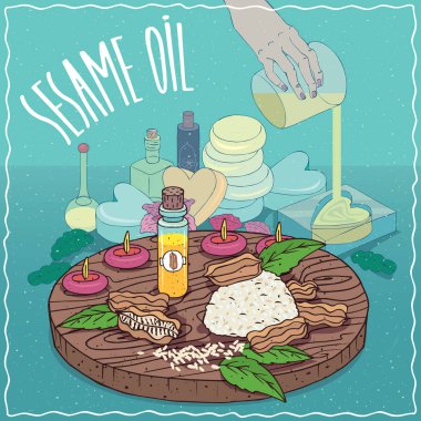 Susam yağı sabun yapımında kullanılan