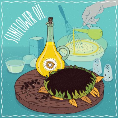 Ayçiçek yağı yemek pişirmek için kullanılan