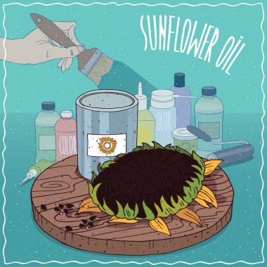 Boya üretimi için kullanılan ayçiçek yağı