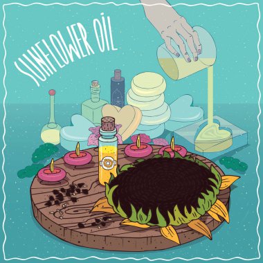 Ayçiçek yağı sabun yapımında kullanılan