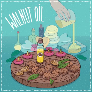 Ceviz yağı sabun yapımında kullanılan