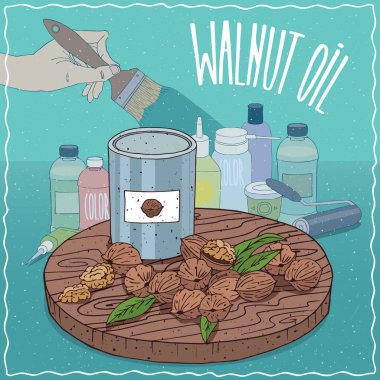 Boya üretimi için kullanılan ceviz yağı