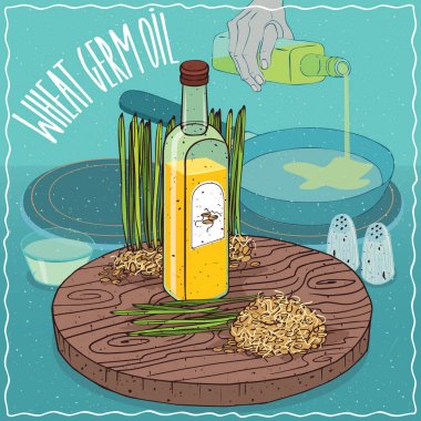 Yiyecek kızartma için kullanılan buğday tohumu yağı