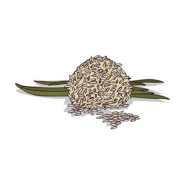 İzole clipart pirinç