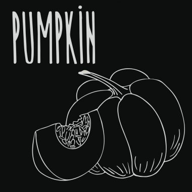 Kara tahta olgun squash veya kabak