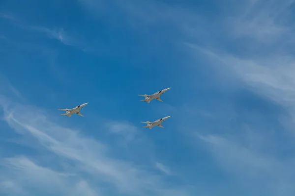 Desfile Dia Vitória Maio Moscou Desfile Equipamentos Militares Forças Aeroespaciais — Fotografia de Stock