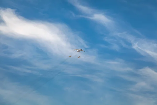 Rusya Federasyonu Havacılık Grubu Swift Şövalyelerinin Hava Kuvvetleri Mayıs Moskova — Stok fotoğraf