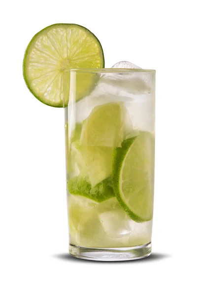 Limone Caipirinha Frutta del Brasile su sfondo bianco — Foto Stock