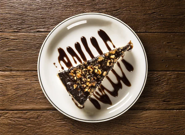 Sopa com chocolate. Torta holandesa . — Fotografia de Stock