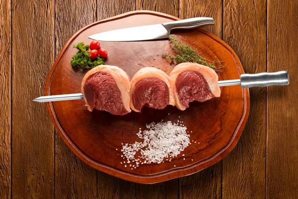 Picanha brasileña. Carne cruda . — Foto de Stock