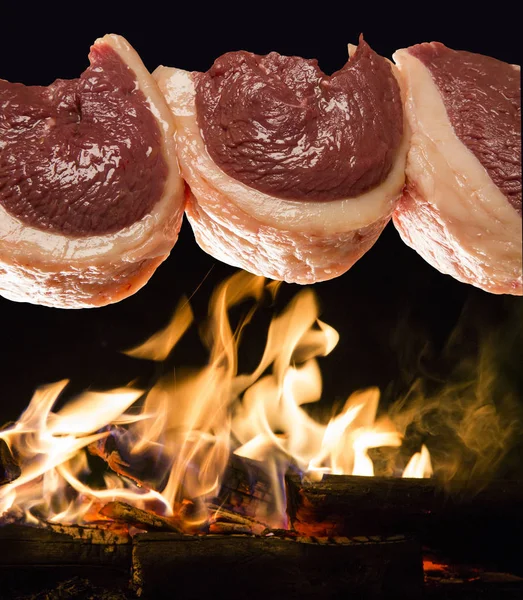 Picanha brasiliana. Carni crude . — Foto Stock